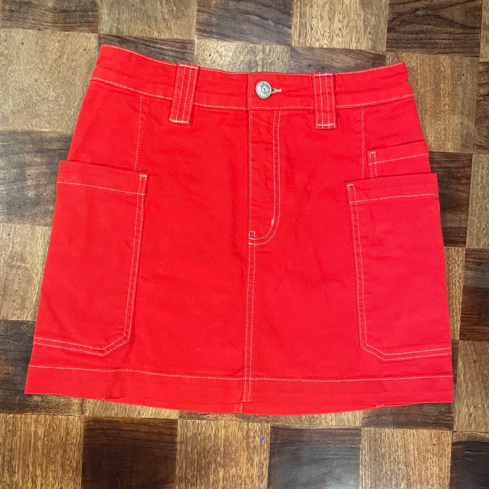 URBAN OUTFITTERS BDG RED SKIRT